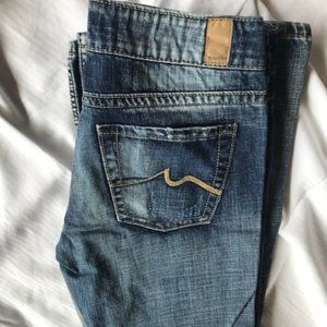 Maurices Jenna Boot Blue Denim Jeans, Size 7/8 Short